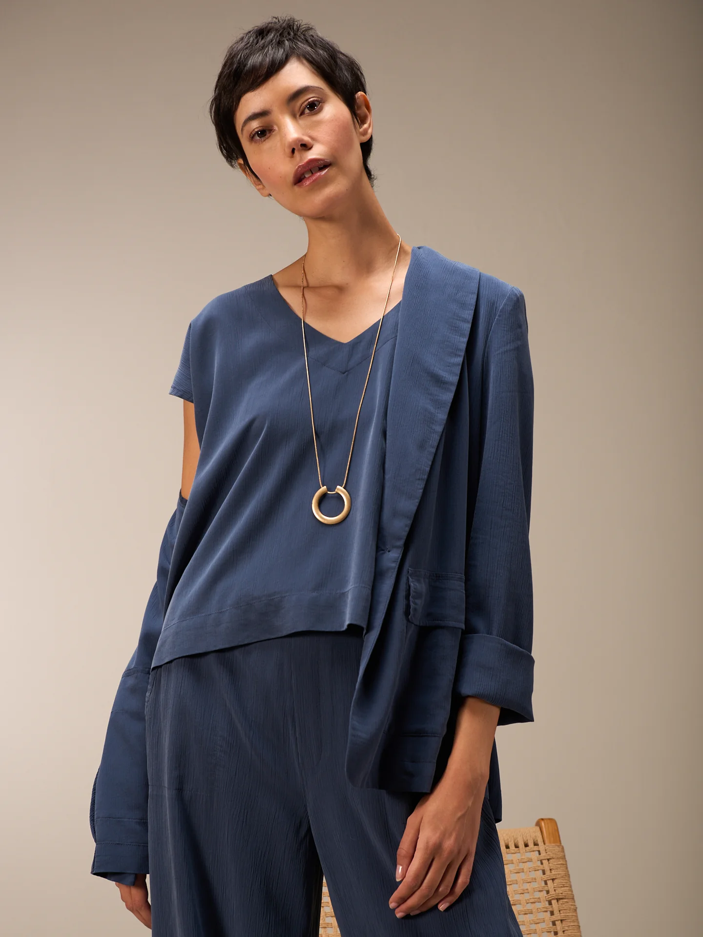 Blazer mit Schalkragen - Image 11