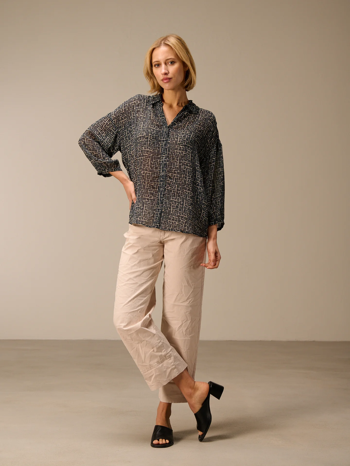 Bluse mit Druck