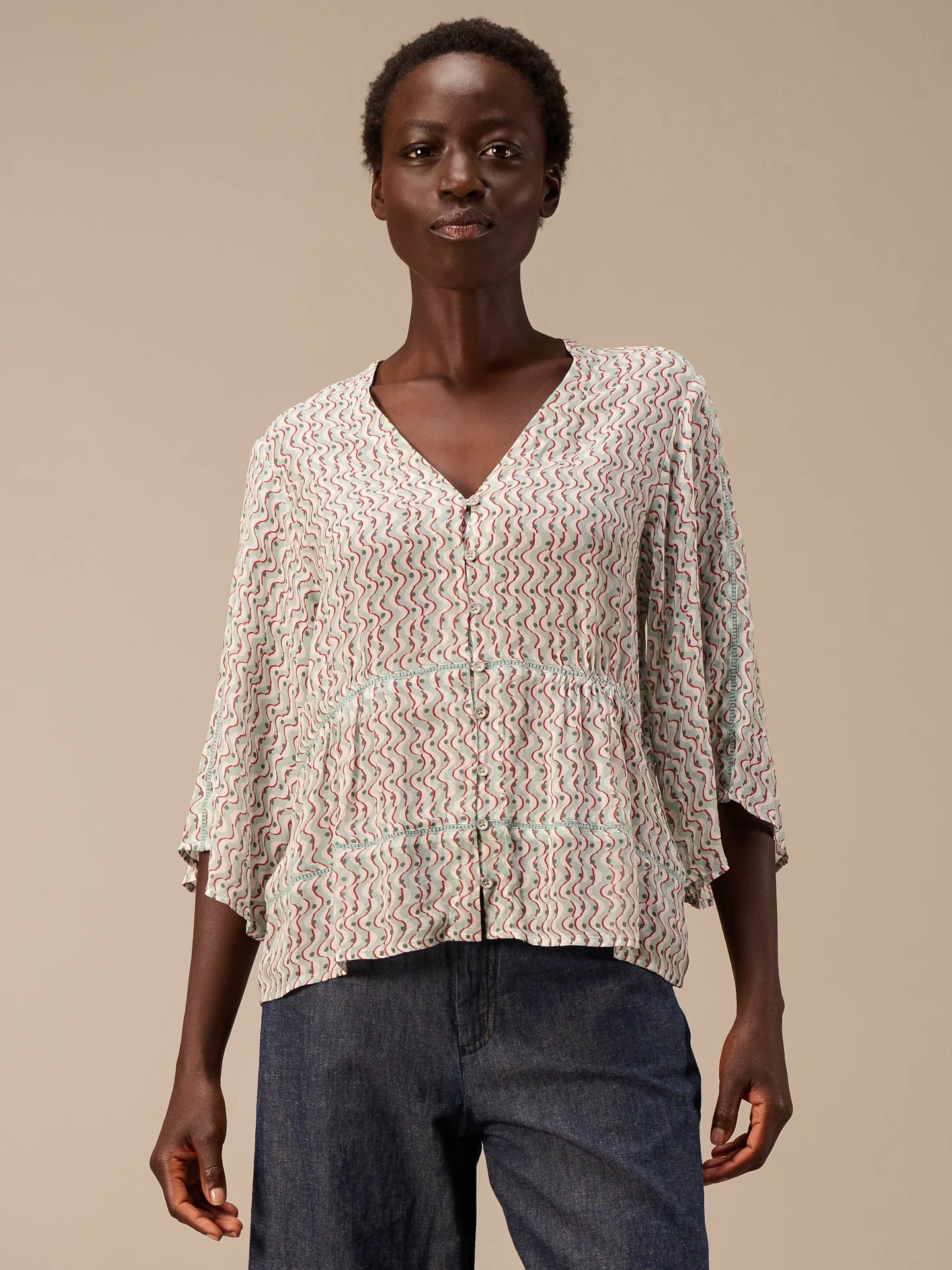 Bluse mit Spitze