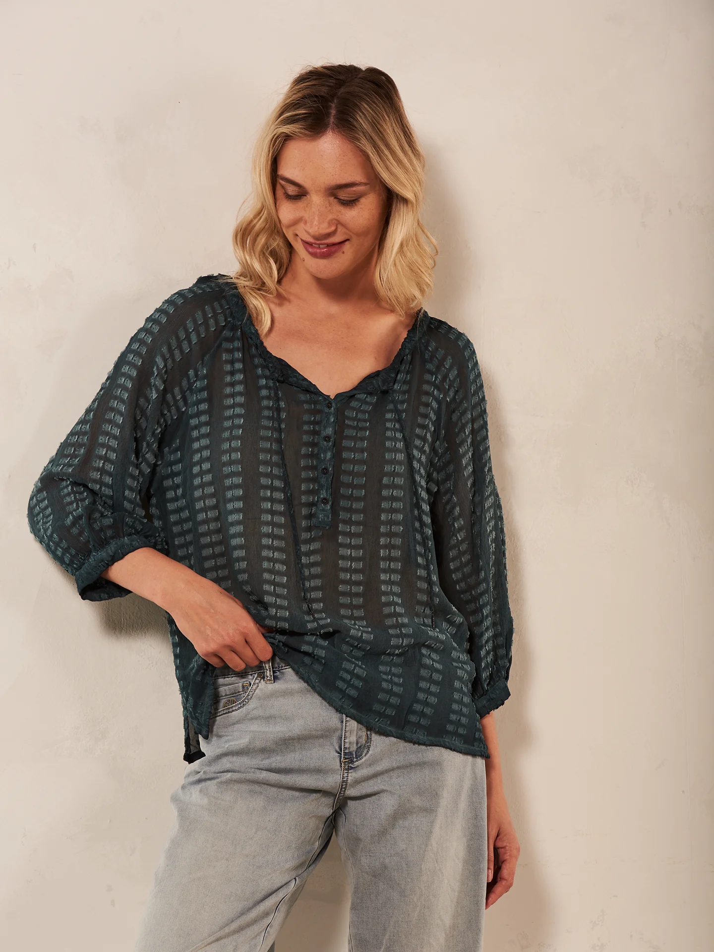 Bluse einfarbig - Image 6