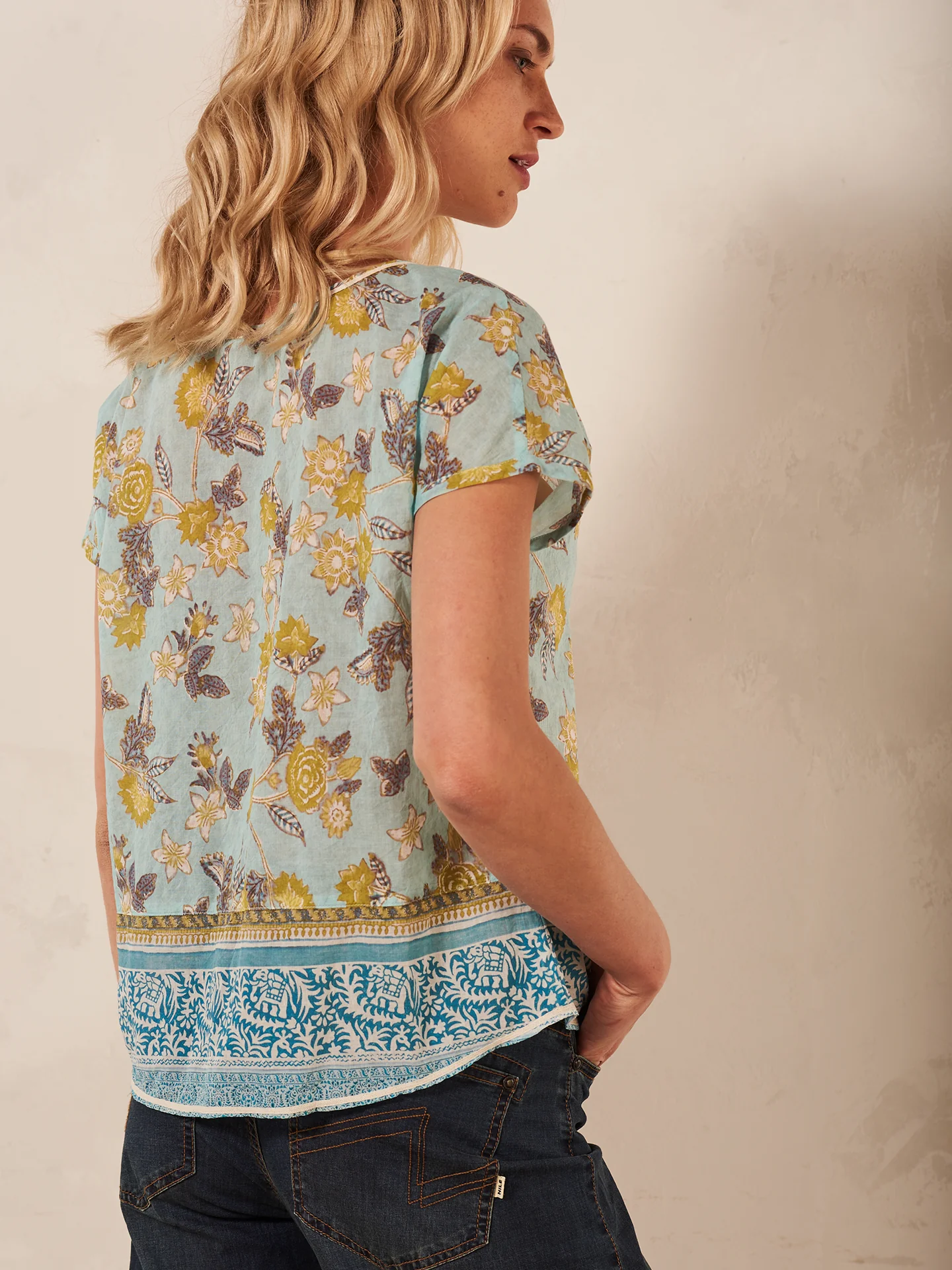 Bluse mit Druck