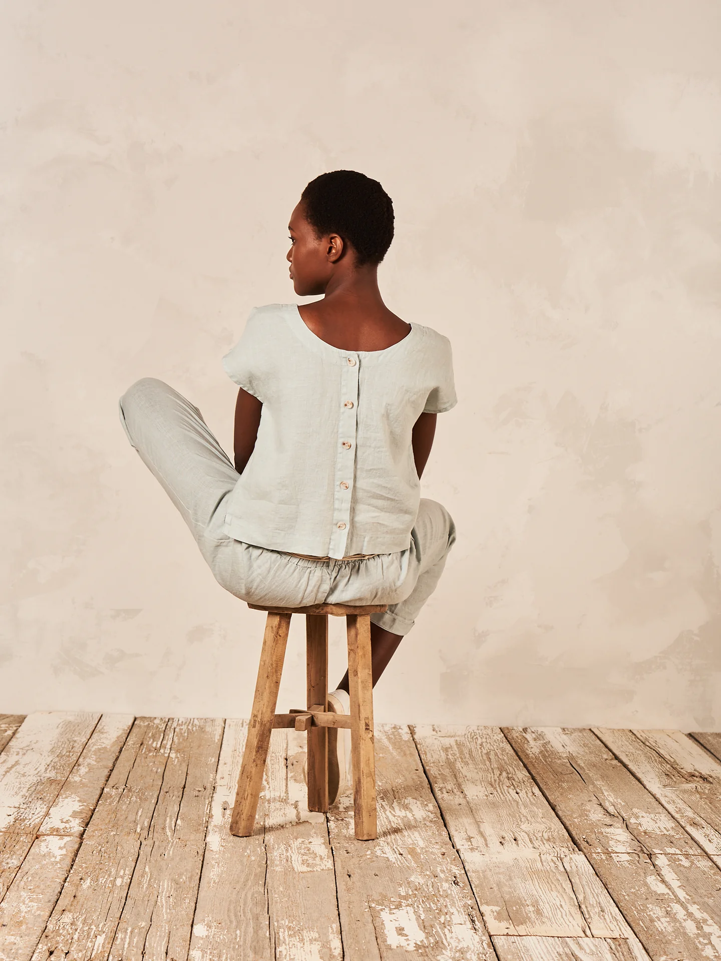 Bluse mit Leinen - Image 2