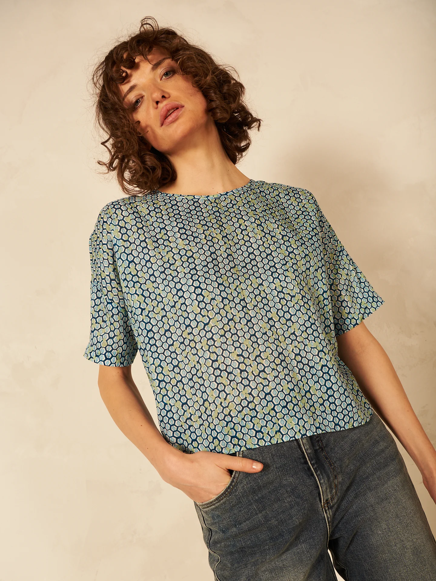 Bluse mit Rundhals - Image 3