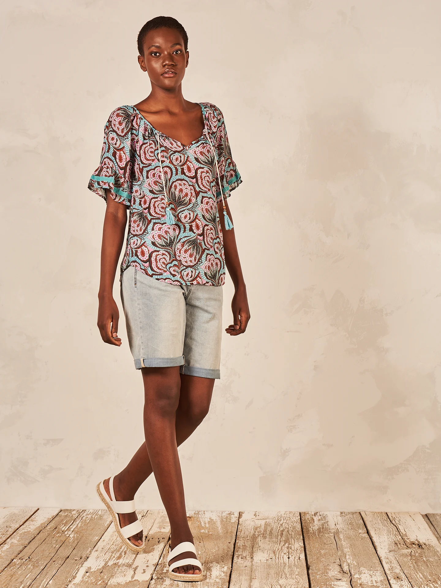 Bluse mit Rüschendetail - Image 4