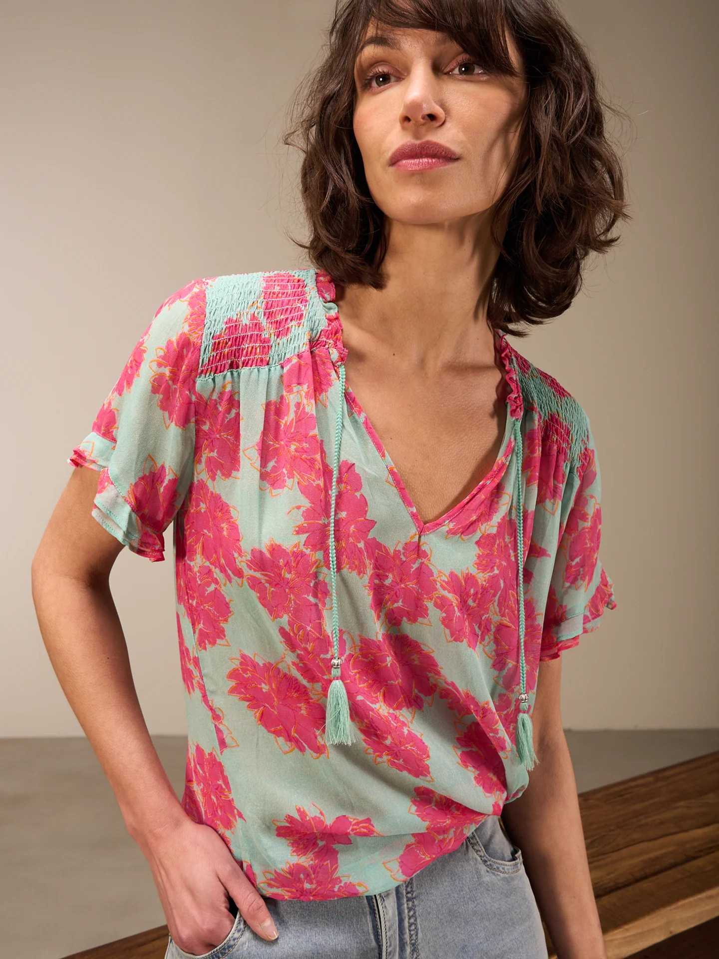 Bluse mit Rüschendetail - Image 12