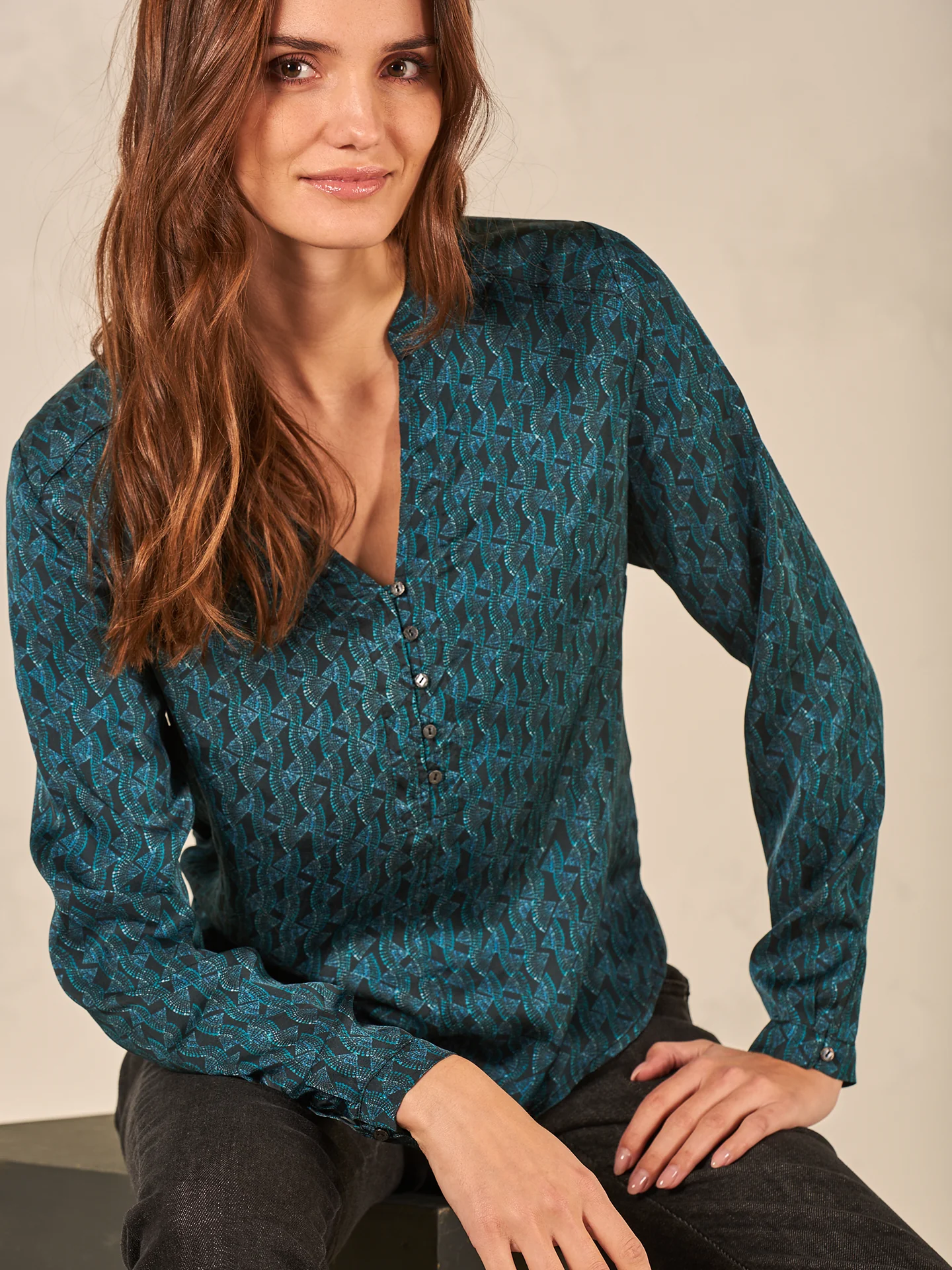Bluse mit Stehkragen - Image 7
