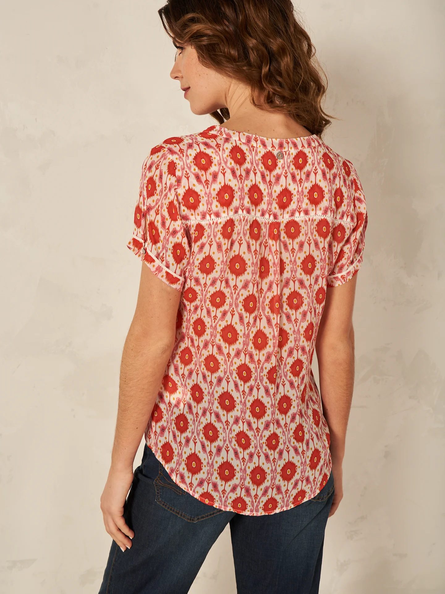 Bluse mit V-Ausschnitt - Image 8