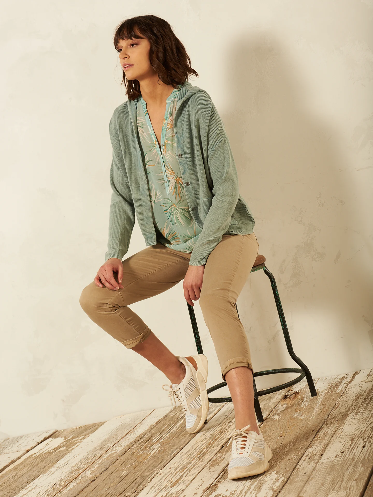 Strickjacke mit Kapuze - Image 4