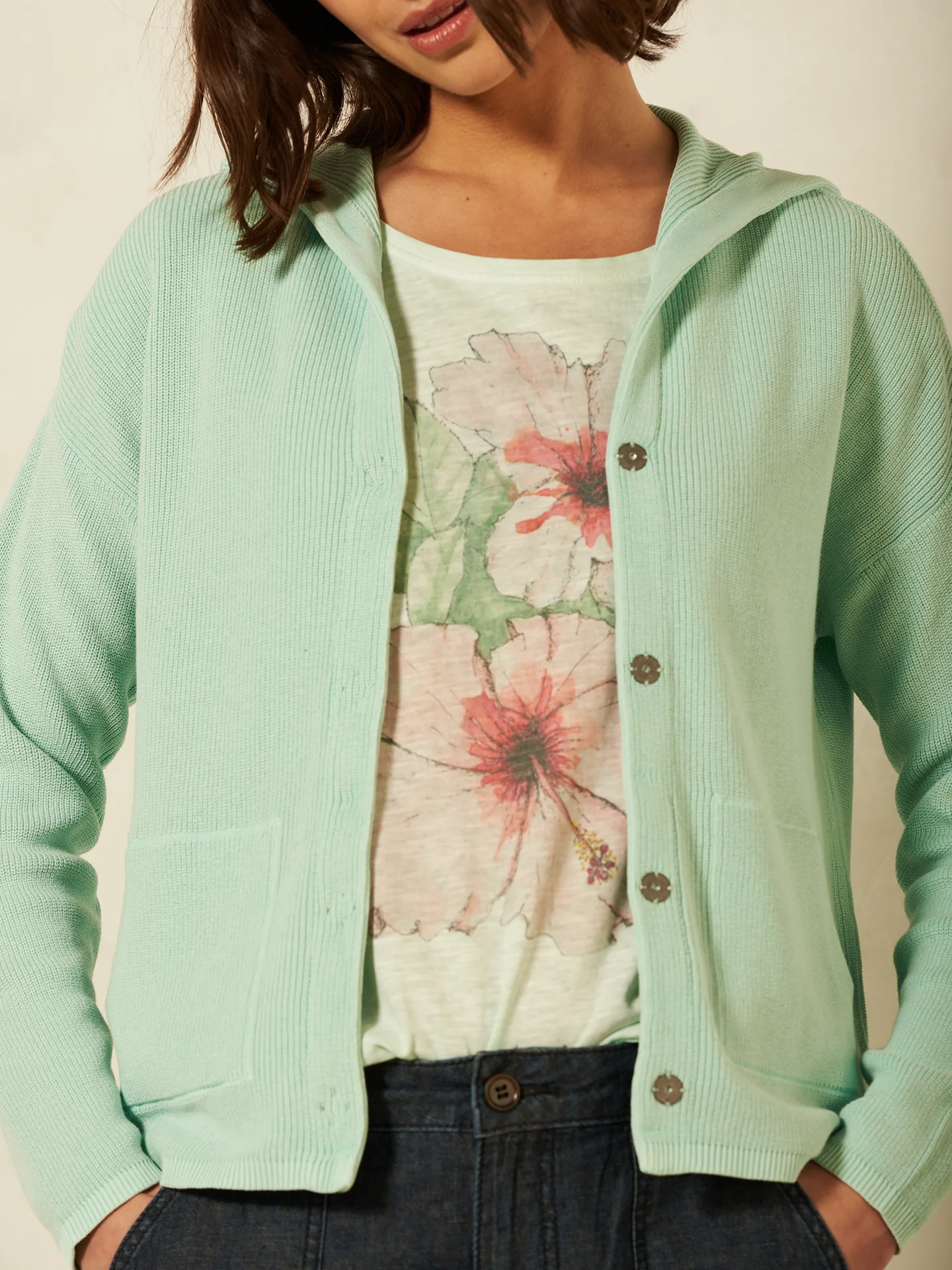 Strickjacke mit Kapuze - Image 6