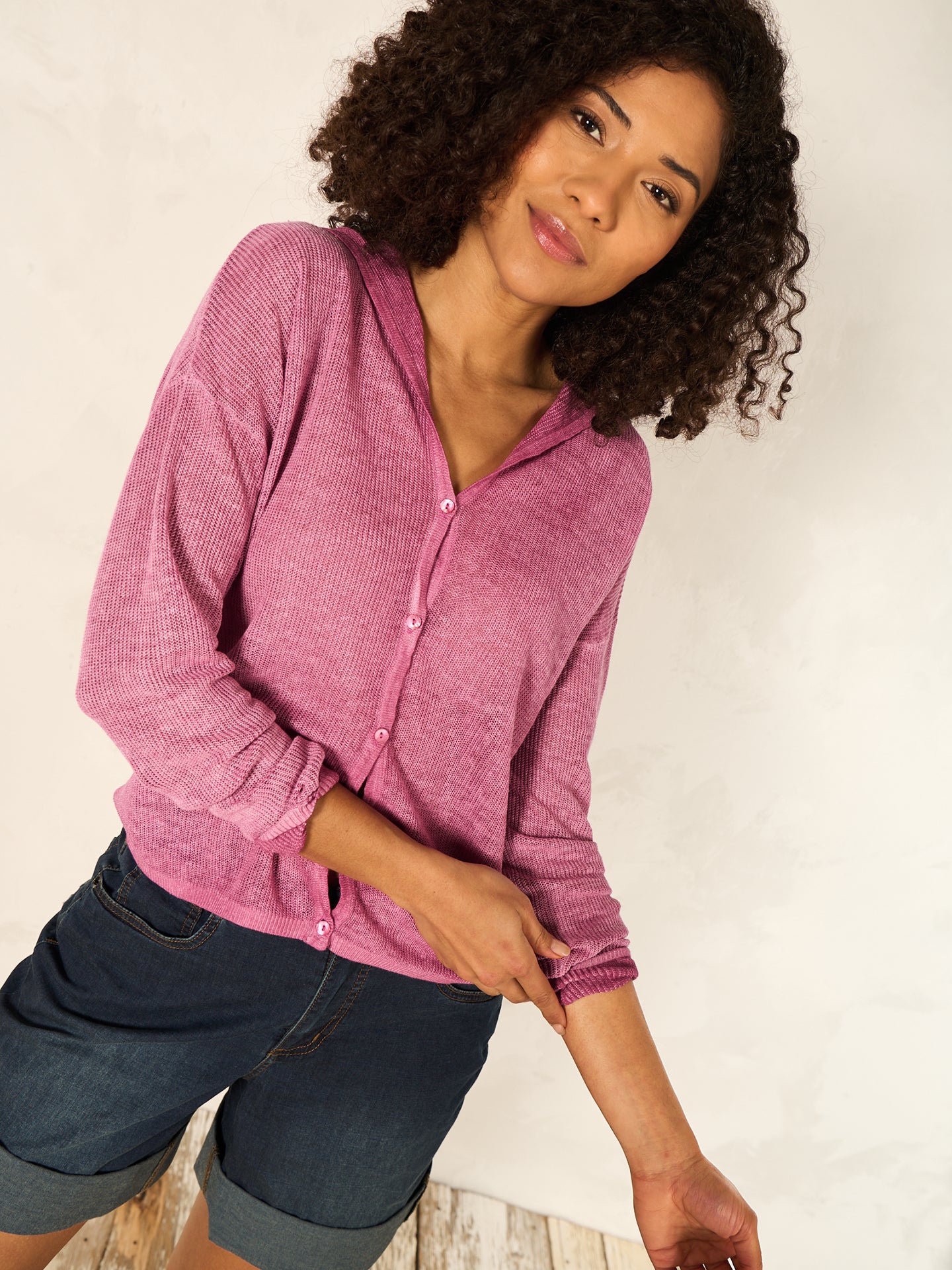 Leinenstrickjacke - Image 17