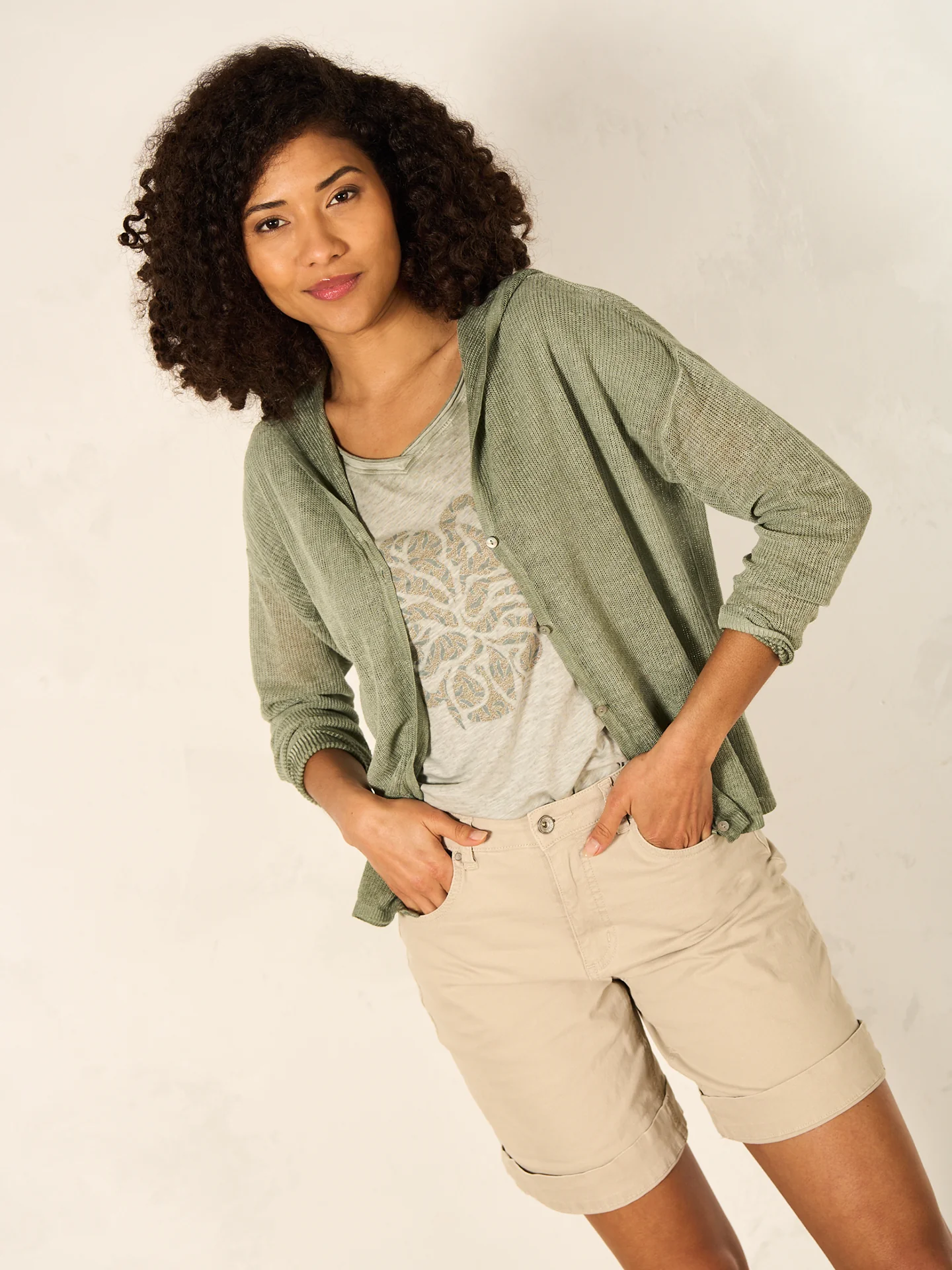 Leinenstrickjacke - Image 21