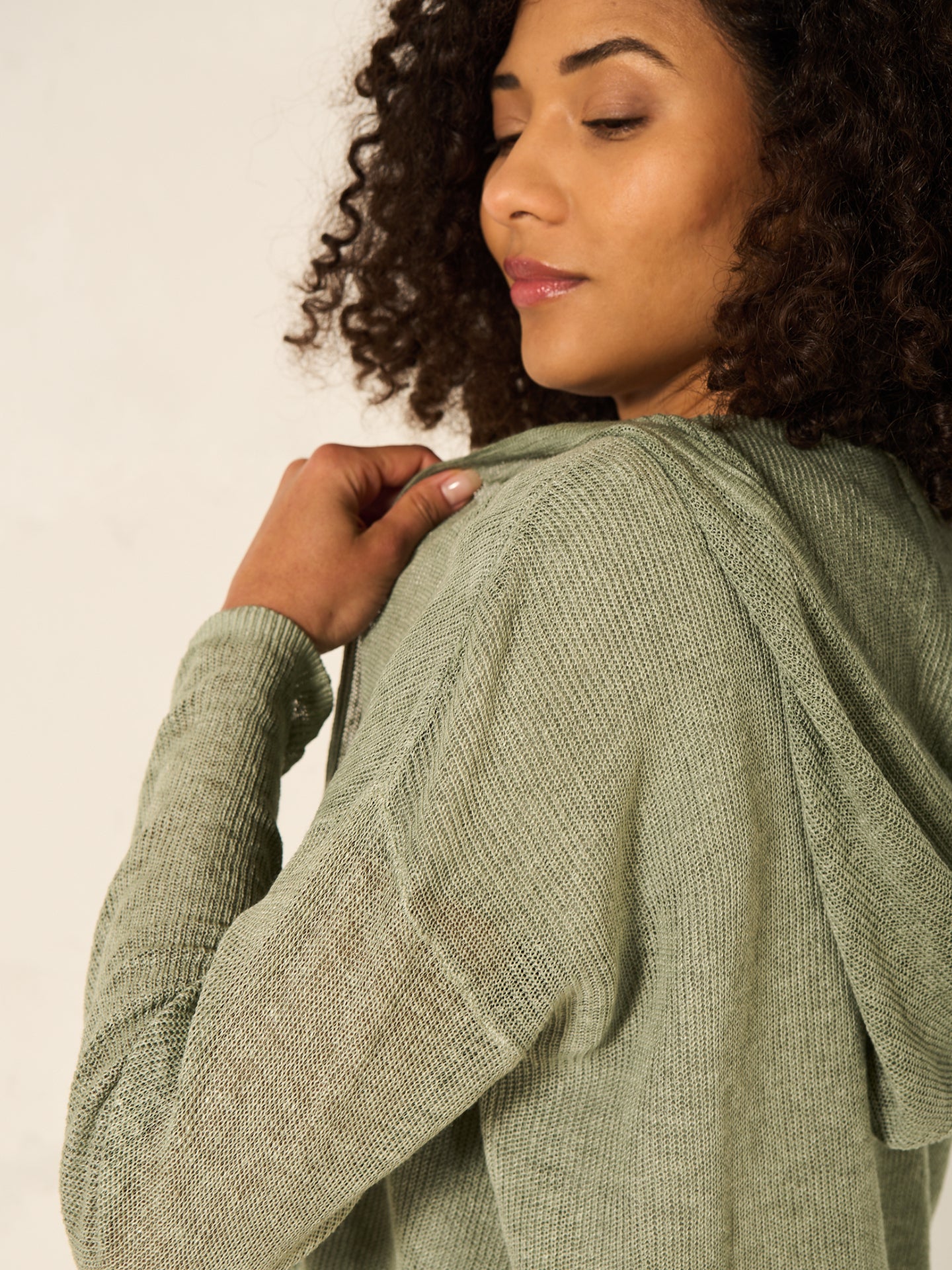 Leinenstrickjacke - Image 22