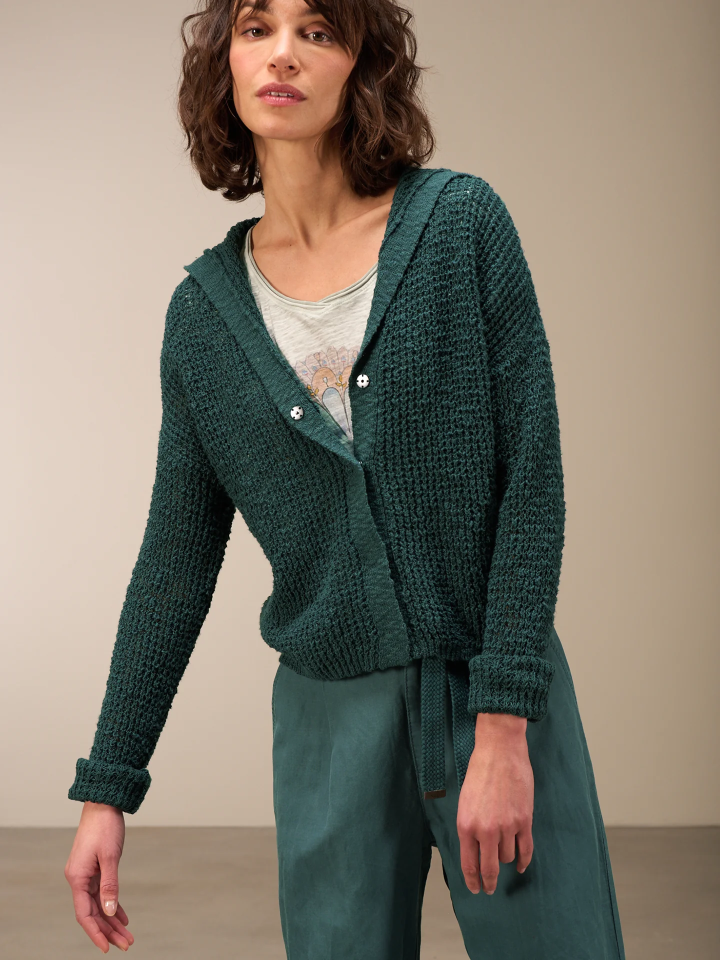 Strickjacke mit Kapuze - Image 13