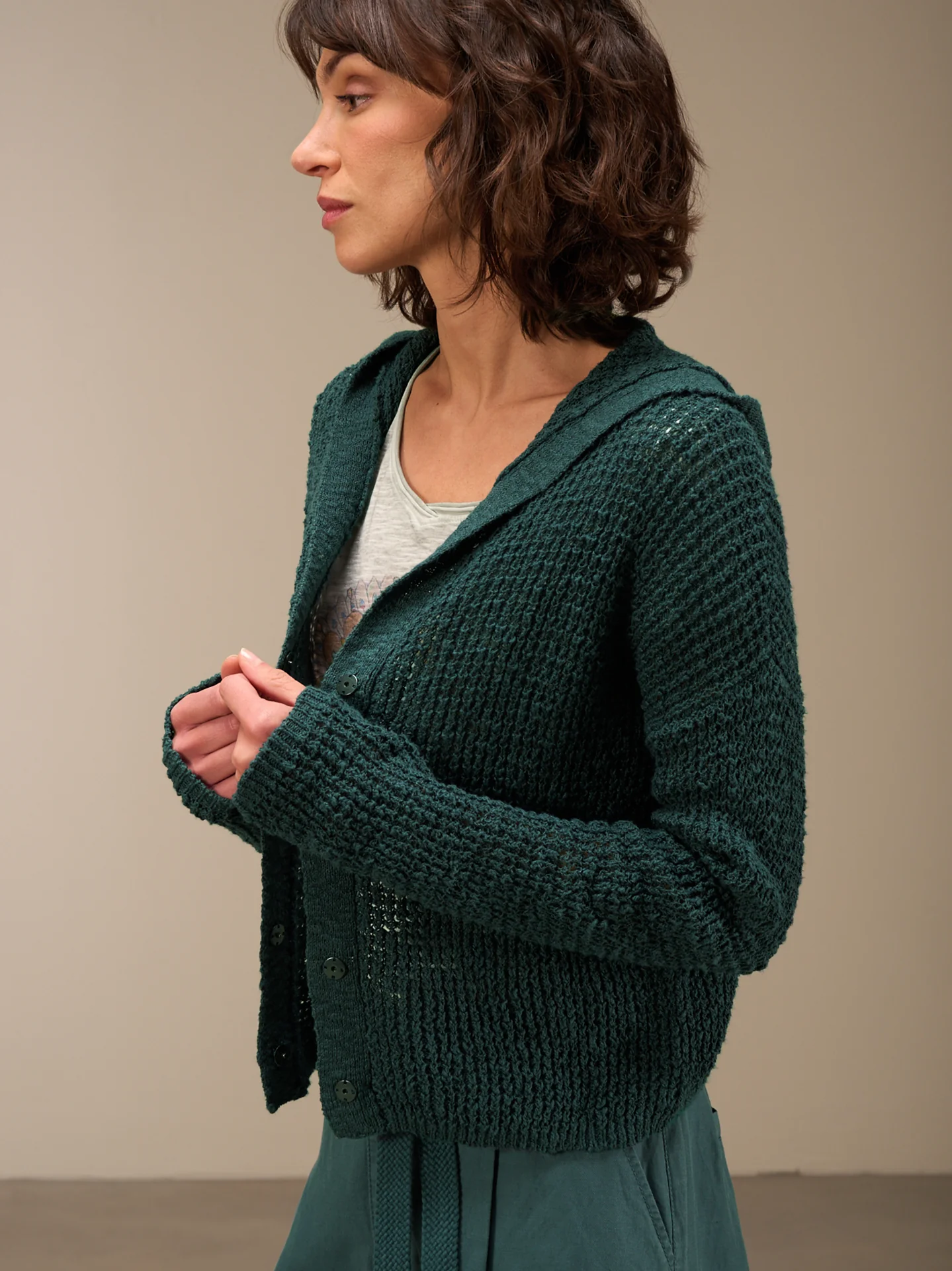 Strickjacke mit Kapuze - Image 15