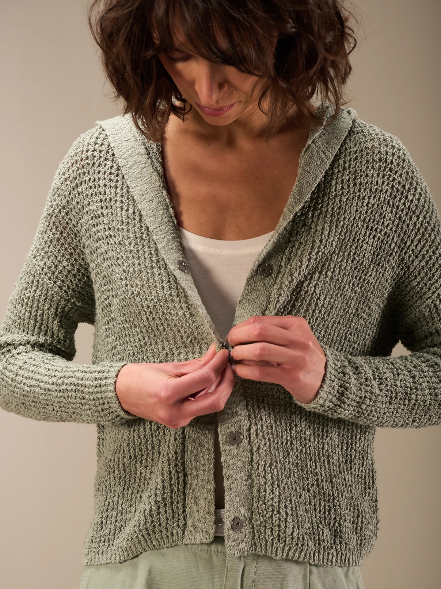 Strickjacke mit Kapuze - Image 3
