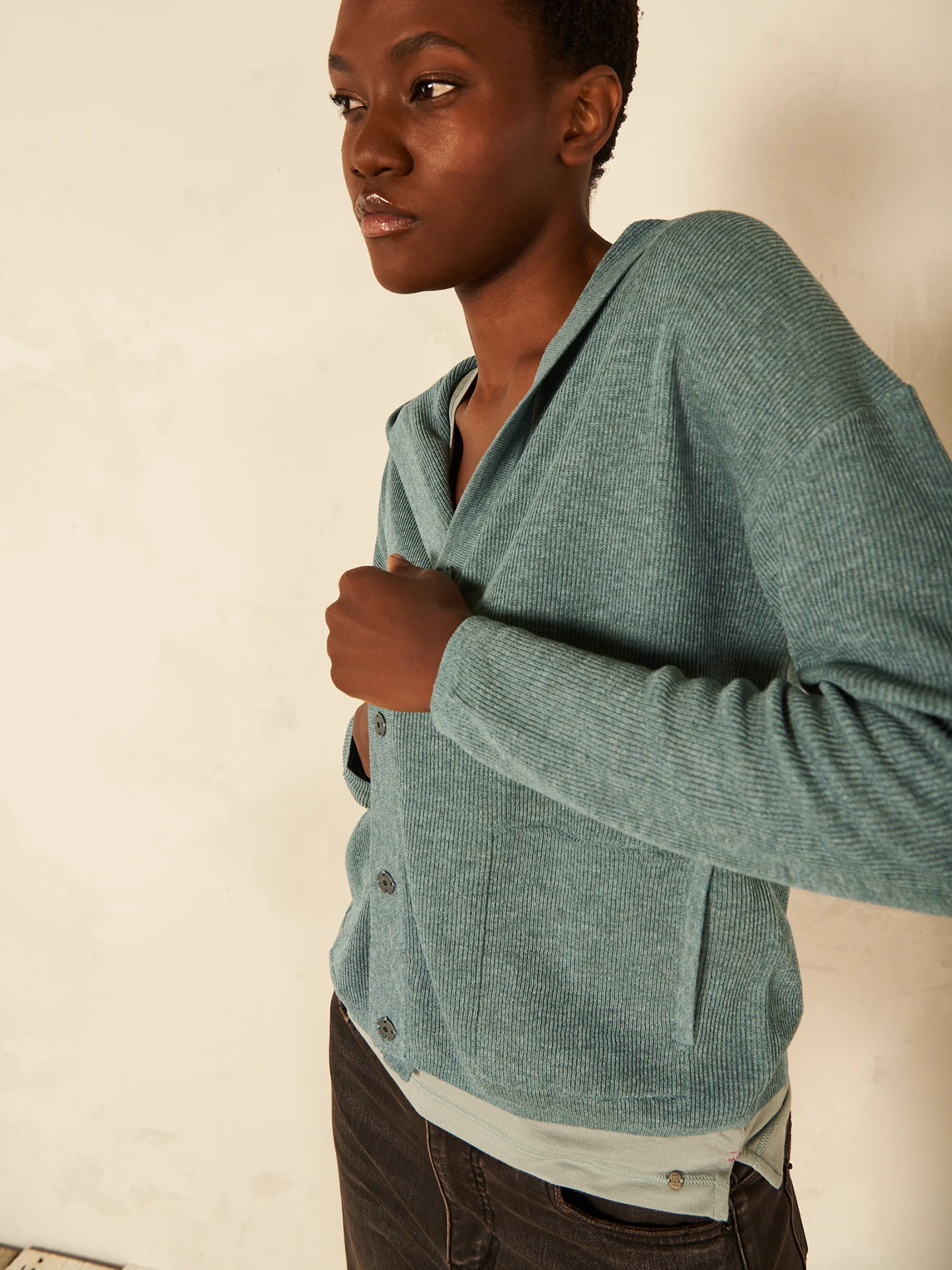 Strickjacke mit Kapuze - Image 21