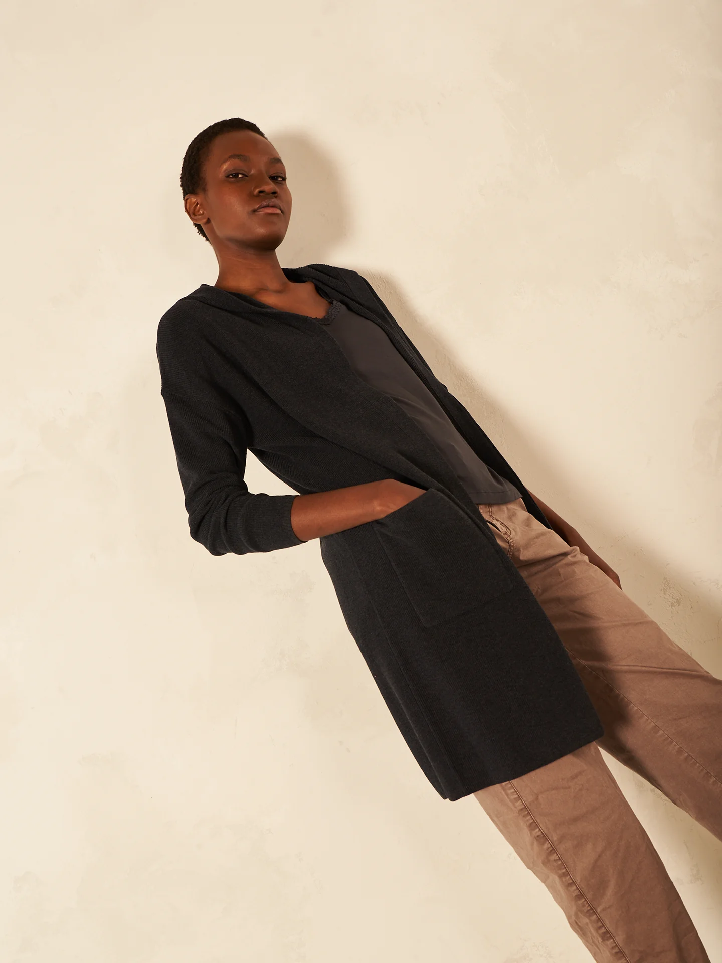 Strickjacke mit Kapuze - Image 10