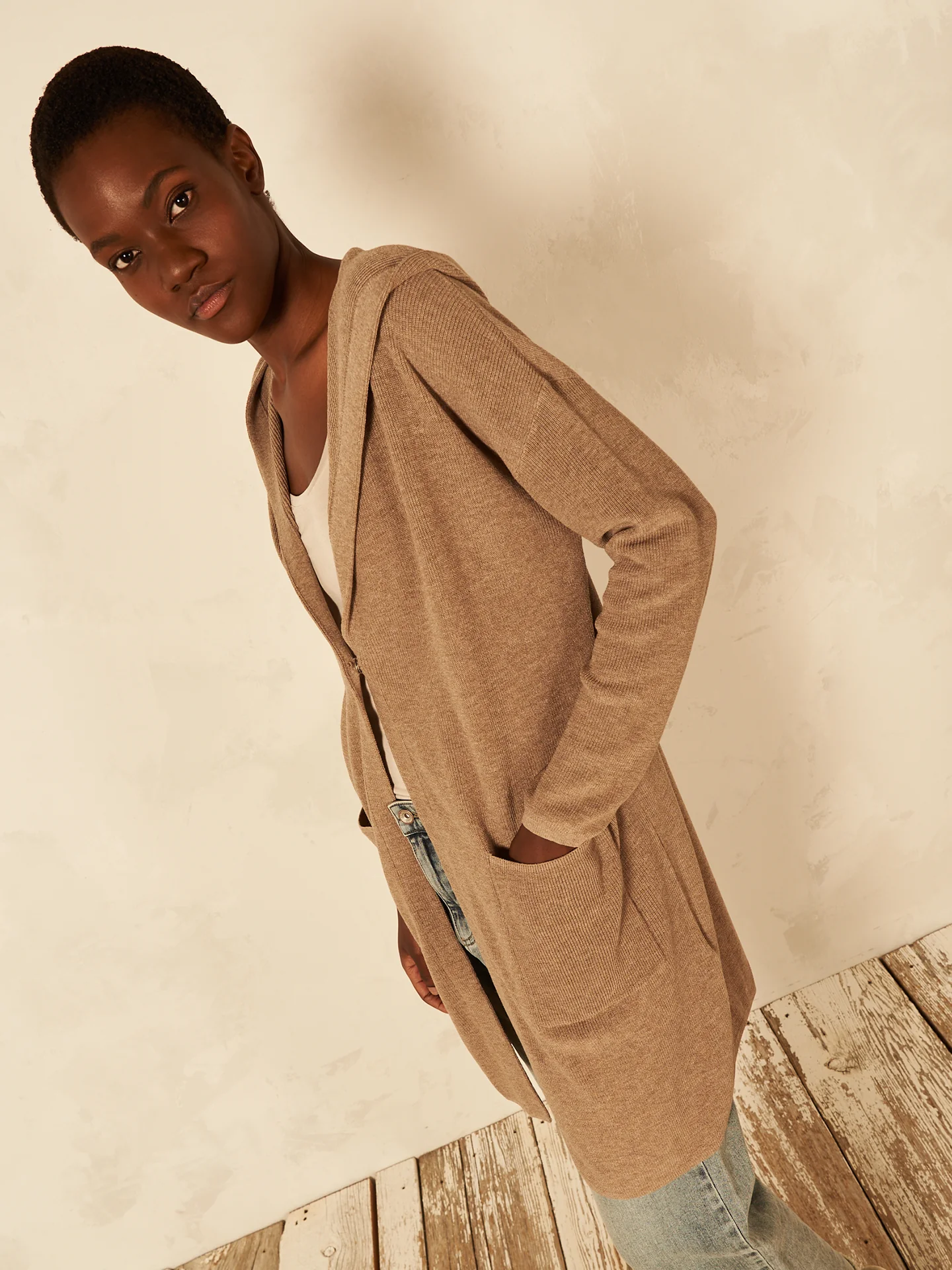 Strickjacke mit Kapuze - Image 6