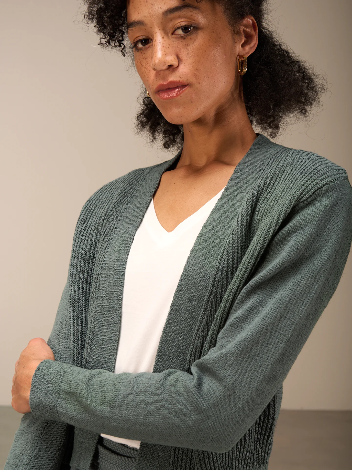 Strickjacke mit Leinen - Image 12