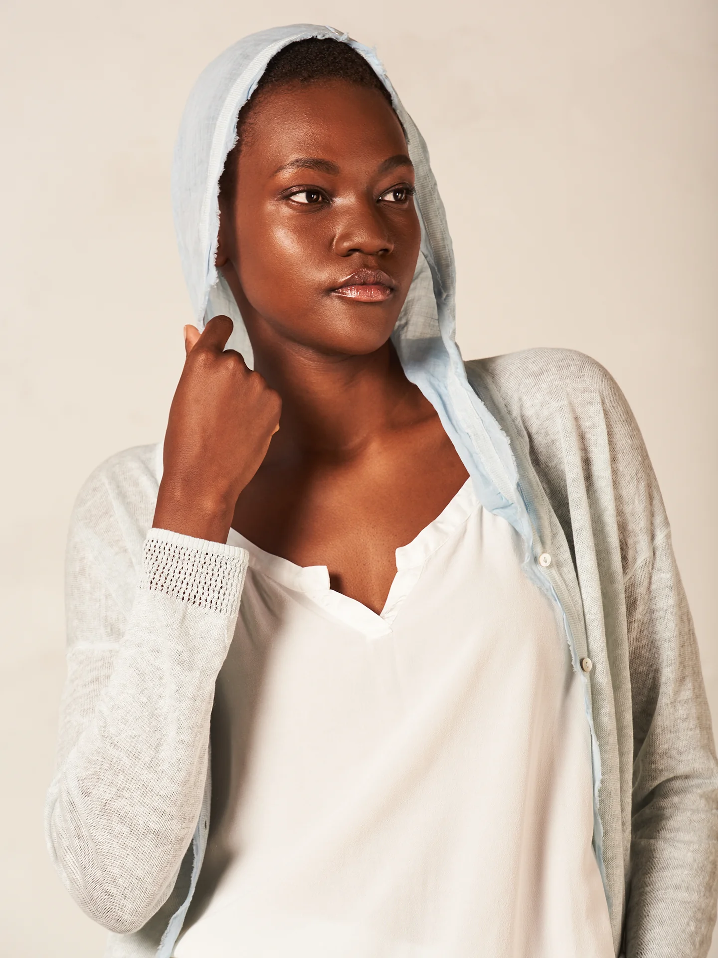 Strickjacke mit Leinen - Image 3