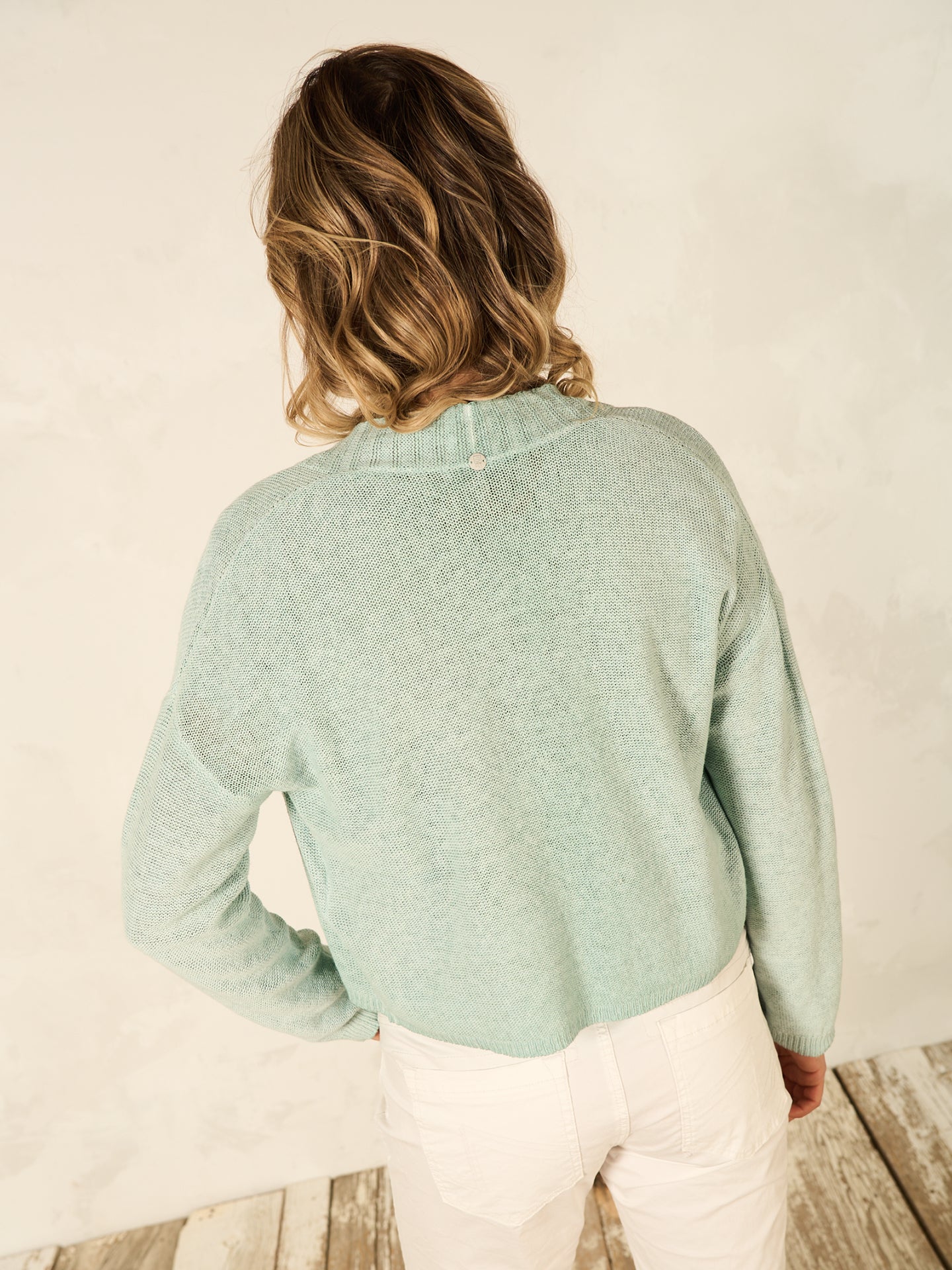 Strickjacke mit Leinen - Image 3