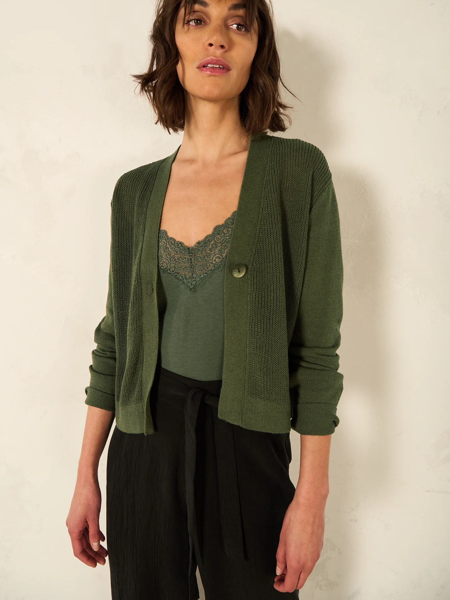 Strickjacke mit Leinen - Image 11