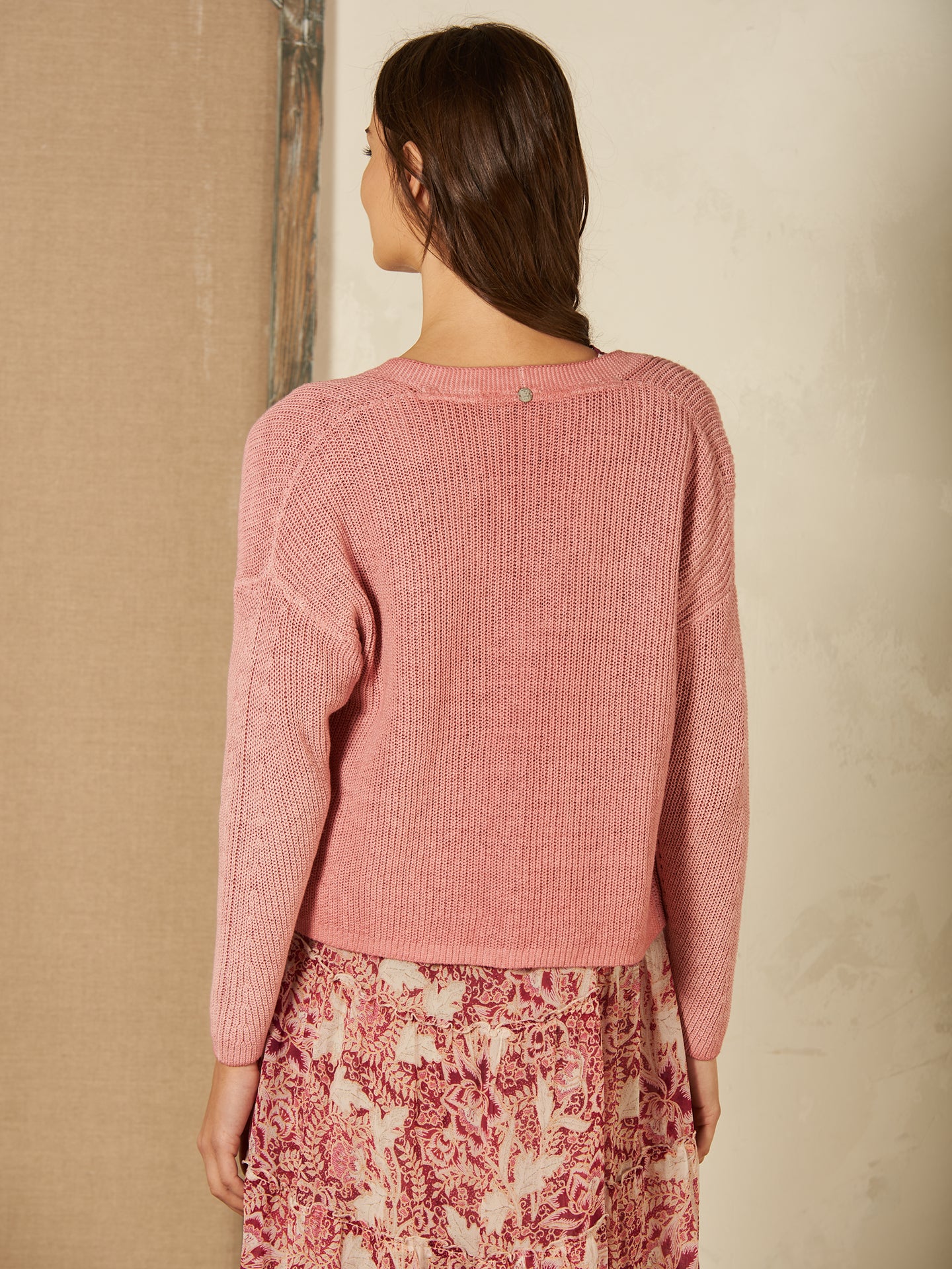 Strickjacke mit V-Ausschnitt - Image 19